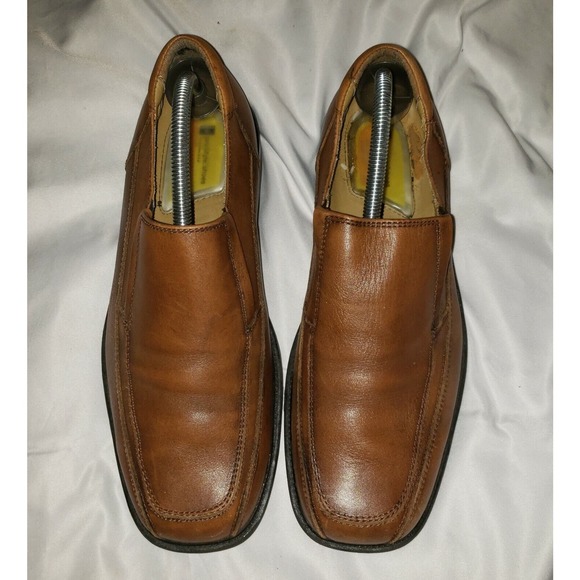 Dockers Men‎ Pro Style 090-3183 Brown Leather Slip On Loafer Shoes Size US 9 M - Picture 2 of 9